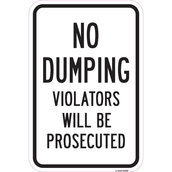 Signmission Safety Sign, 12 in Height, Aluminum, 18 in Length, 25088 A-1218-25088 - main
